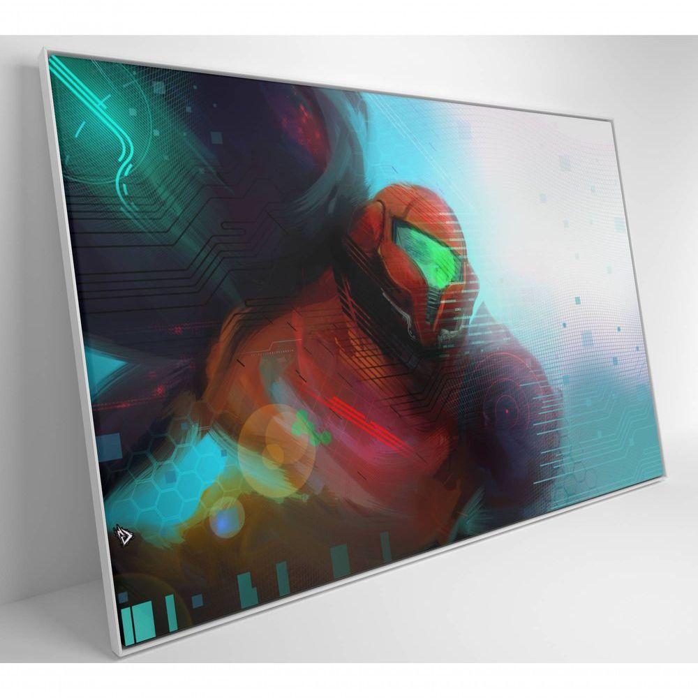 Quadro Jogo Super Metroid 90x60 Cm Tecido Canvas - 7