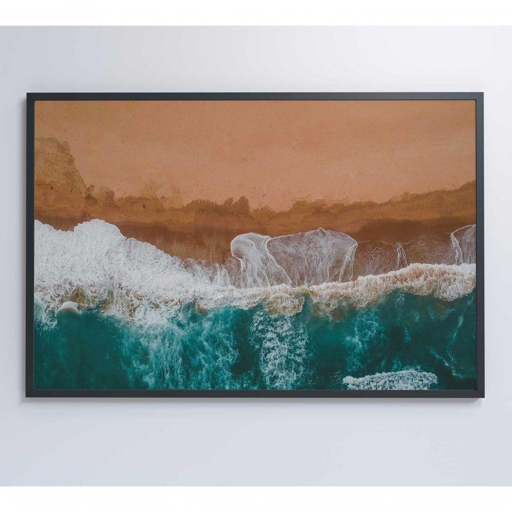 Quadro Praia 3 90x60 Cm Tecido Canvas - 3