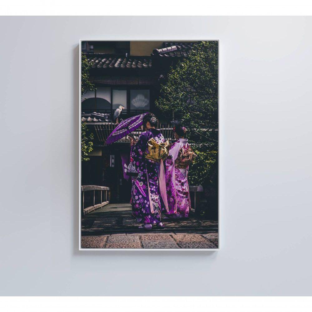 Quadro Kimono Japonês 2 40x60 Cm Tecido Canvas - 1