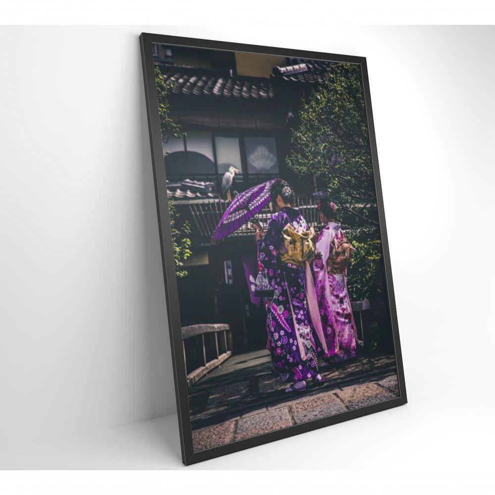 Quadro Kimono Japonês 2 40x60 Cm Tecido Canvas - 5
