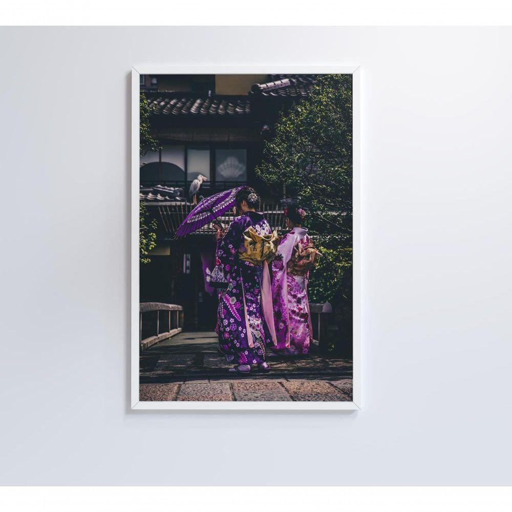 Quadro Kimono Japonês 2 40x60 Cm Tecido Canvas - 6