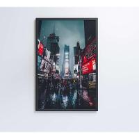 Quadro Times Square 60x40 Cm Vidro Impresso - 2