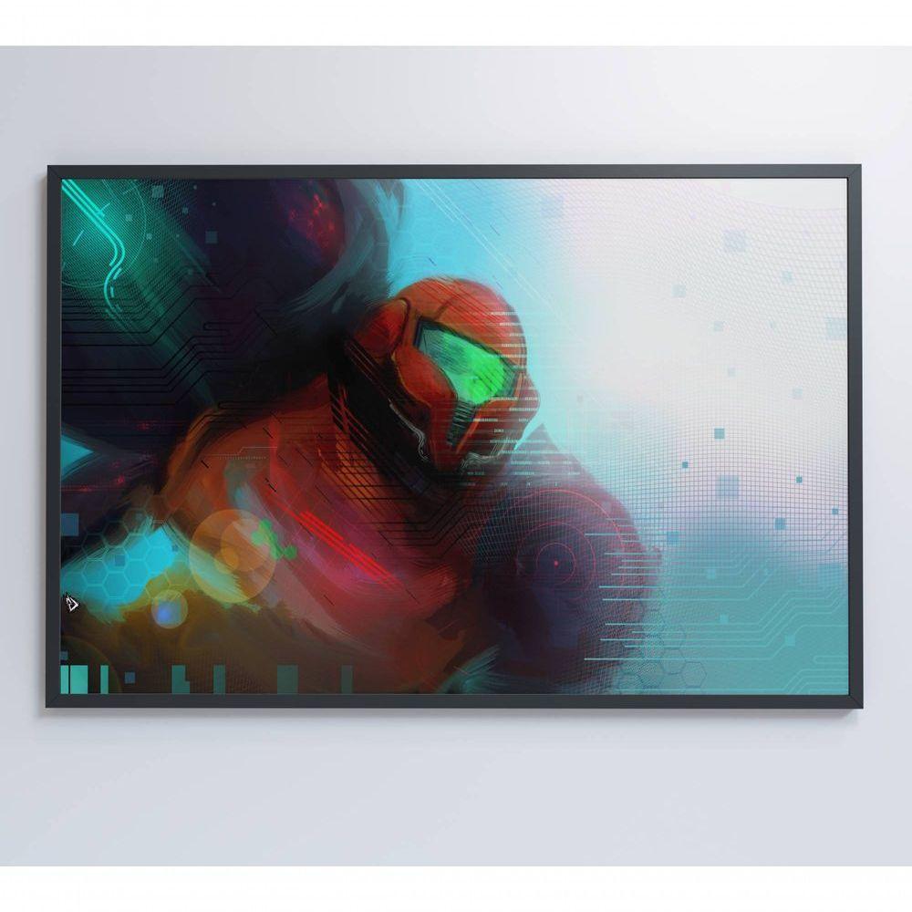 Quadro Jogo Super Metroid 120x80 Cm Tecido Canvas - 3