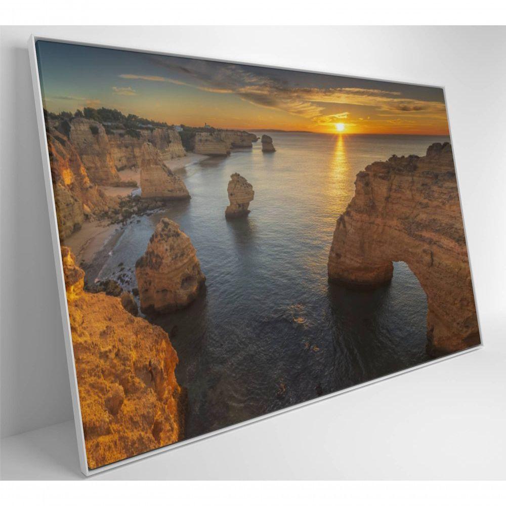 Quadro Rochas No Mar 60x40 Cm Tecido Canvas - 6