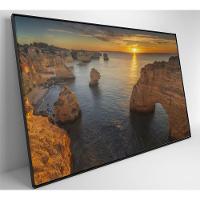 Quadro Rochas No Mar 60x40 Cm Tecido Canvas - 9