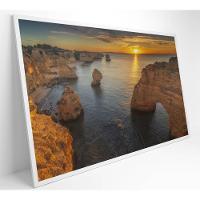 Quadro Rochas No Mar 60x40 Cm Tecido Canvas - 15