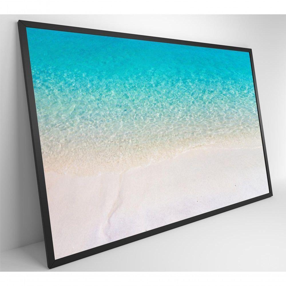 Quadro Mar Claro 90x60 Cm Tecido Canvas - 8
