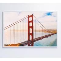 Quadro Ponte Golden Gate 120x80 Cm Tecido Canvas - 9