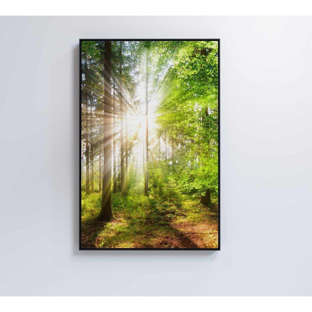 Quadro árvore Verde 1 60x90 Cm Vidro Impresso - 2