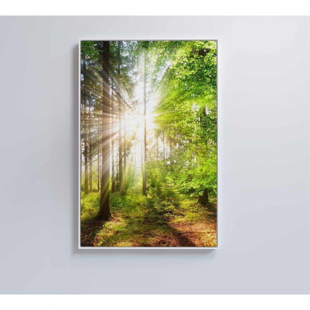 Quadro árvore Verde 1 60x90 Cm Tecido Canvas - 5