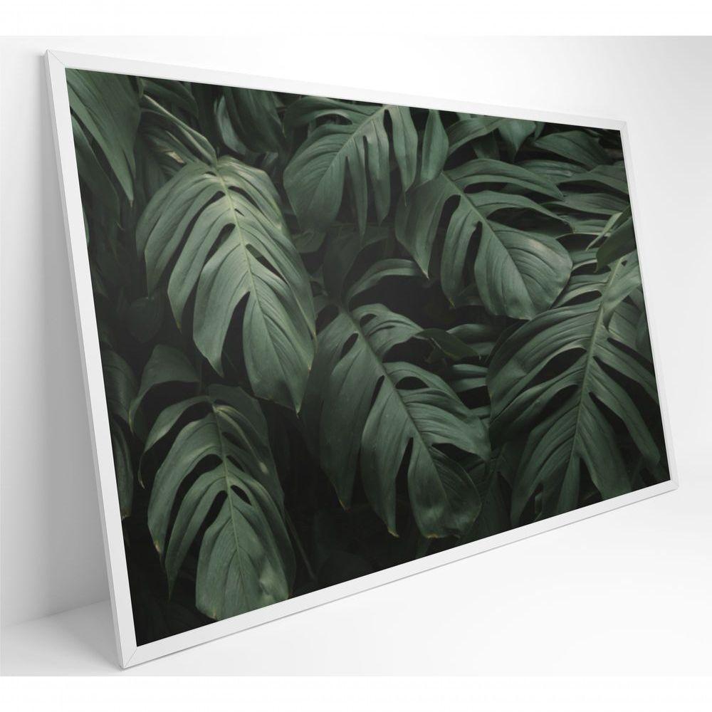 Quadro Folhas 120x80 Cm Vidro Impresso - 6