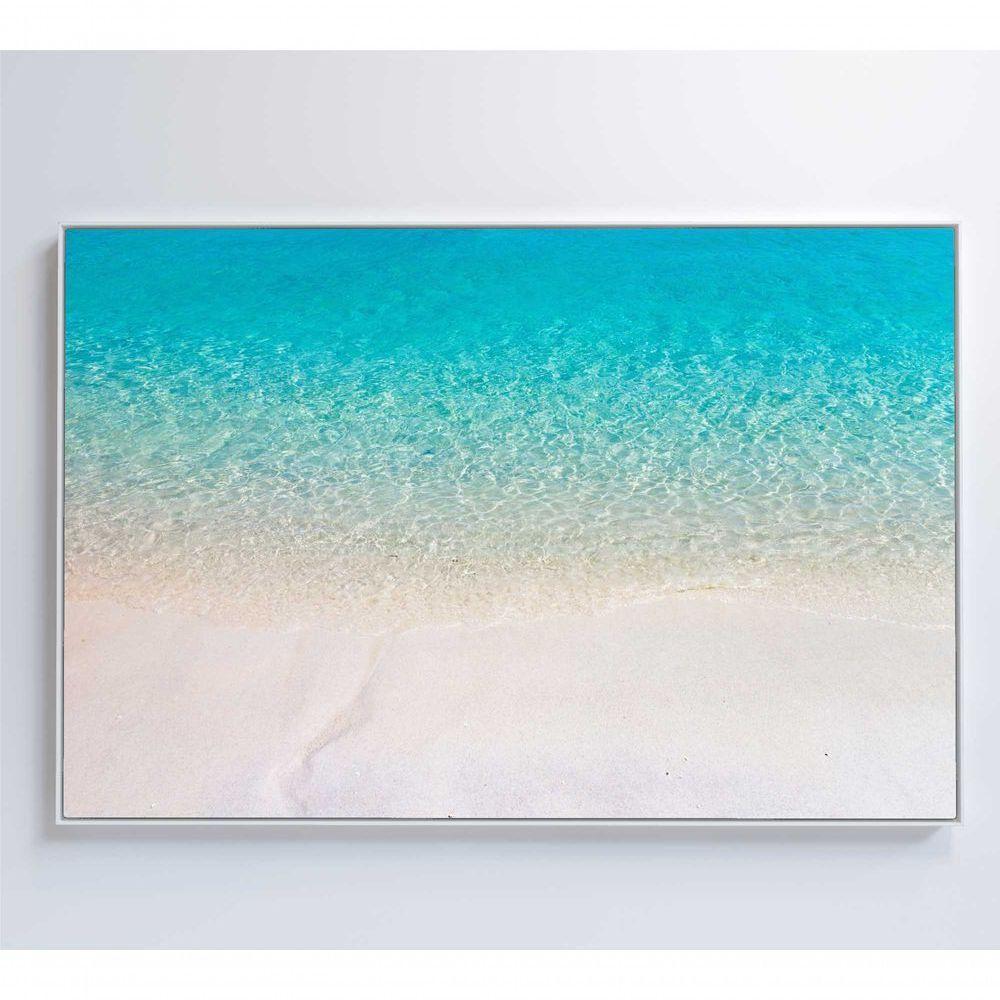 Quadro Mar Claro 60x40 Cm Tecido Canvas - 3