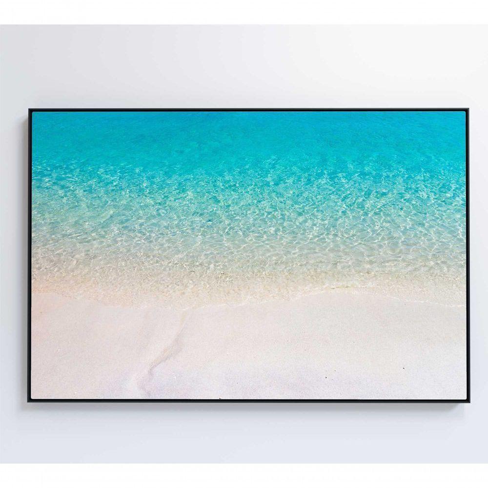Quadro Mar Claro 60x40 Cm Tecido Canvas - 4