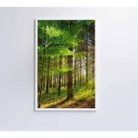 Quadro árvore Verde 2 60x90 Cm Tecido Canvas