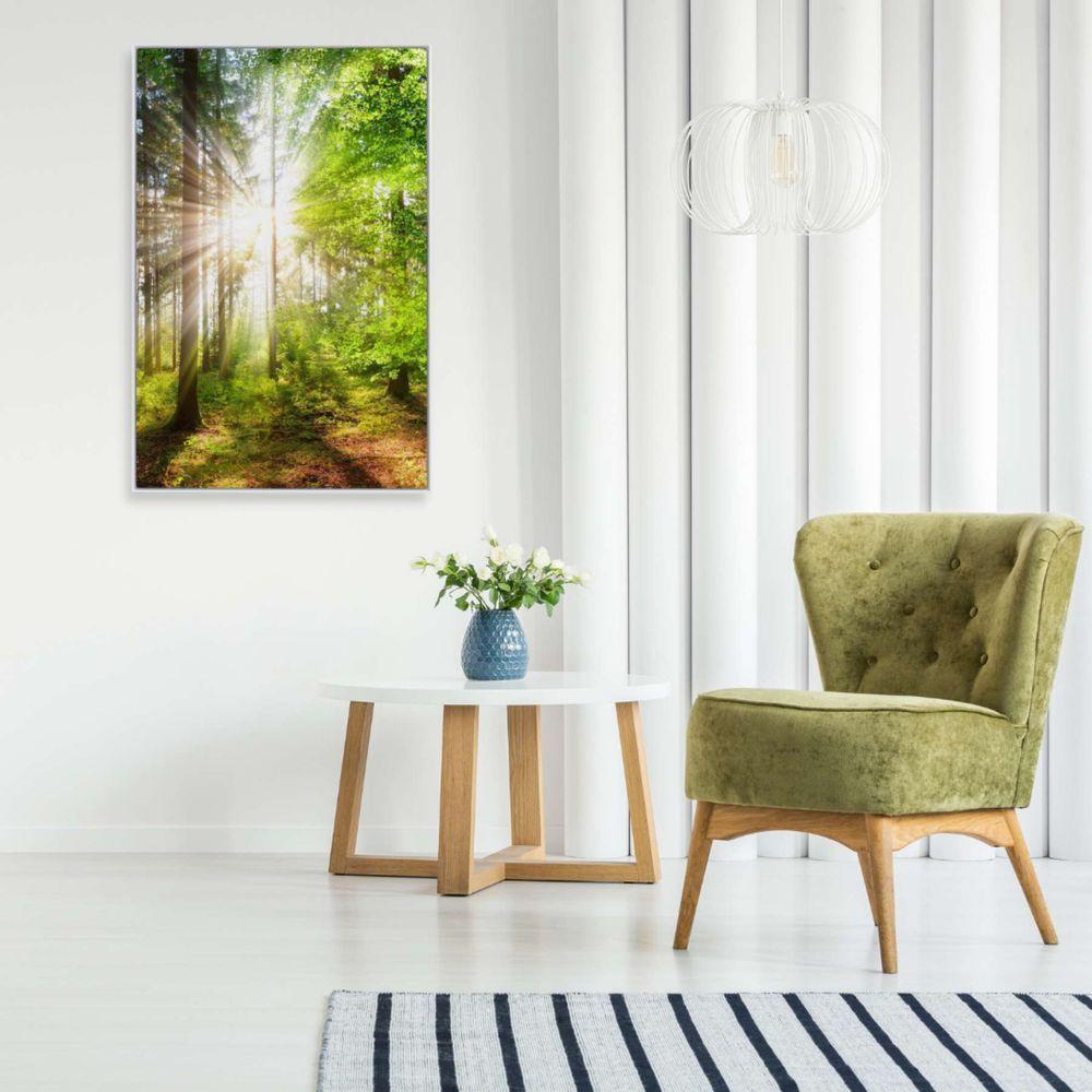 Quadro árvore Verde 1 40x60 Cm Adesivo Fotográfico - 1