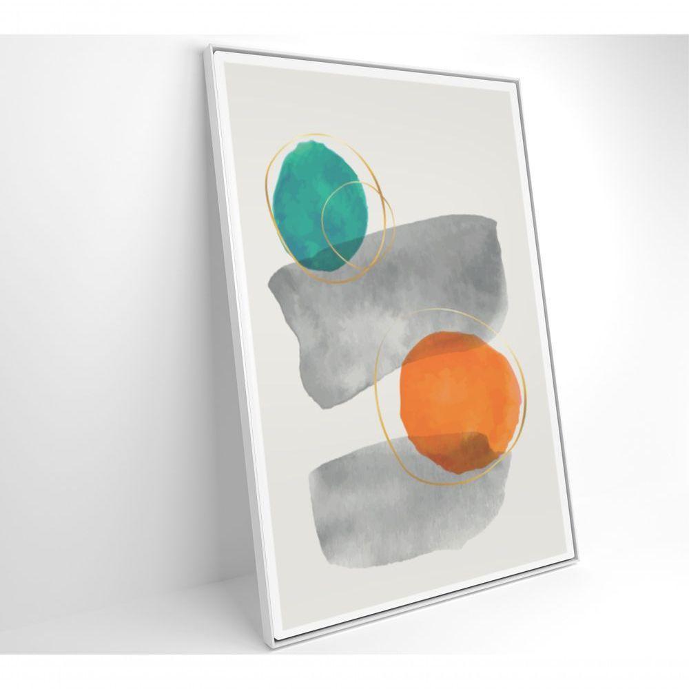 Quadro Abstrato Círculos 1 80x120 Cm Vidro Impresso - 6