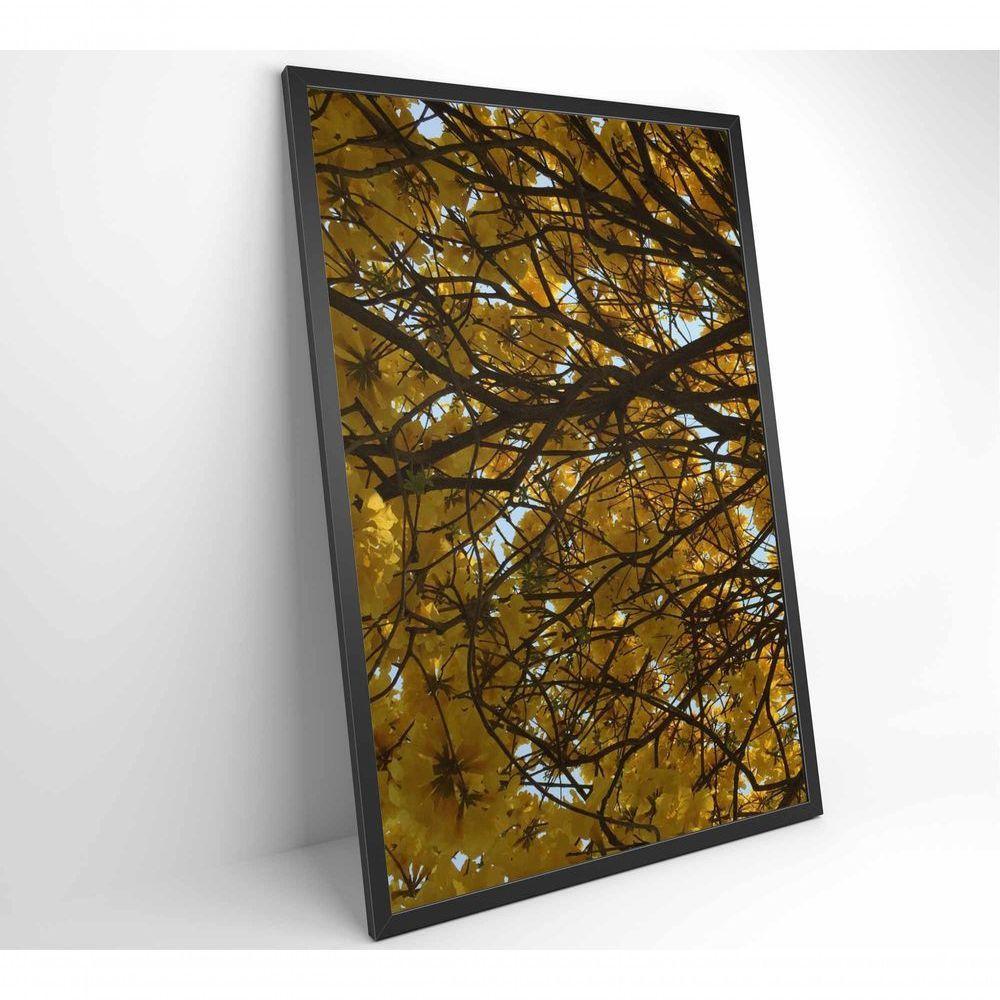 Quadro Flores Ipê Amarelo 40x60 Cm Tecido Canvas - 6