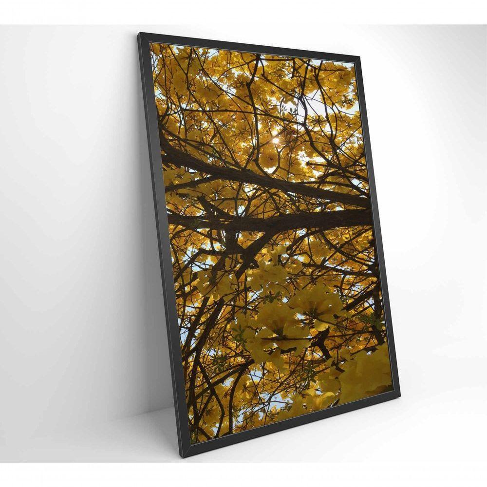 Quadro Flores Ipê Amarelo 2 60x90 Cm Tecido Canvas - 6