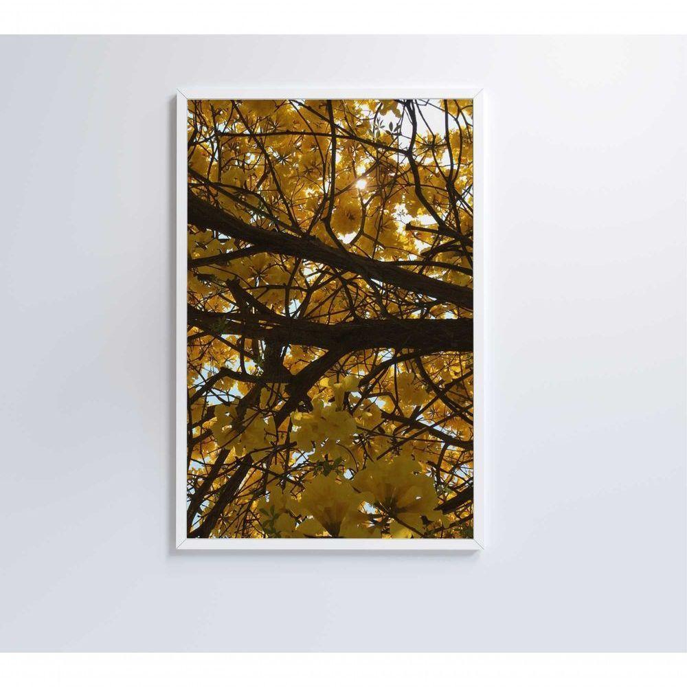 Quadro Flores Ipê Amarelo 2 60x90 Cm Tecido Canvas - 7