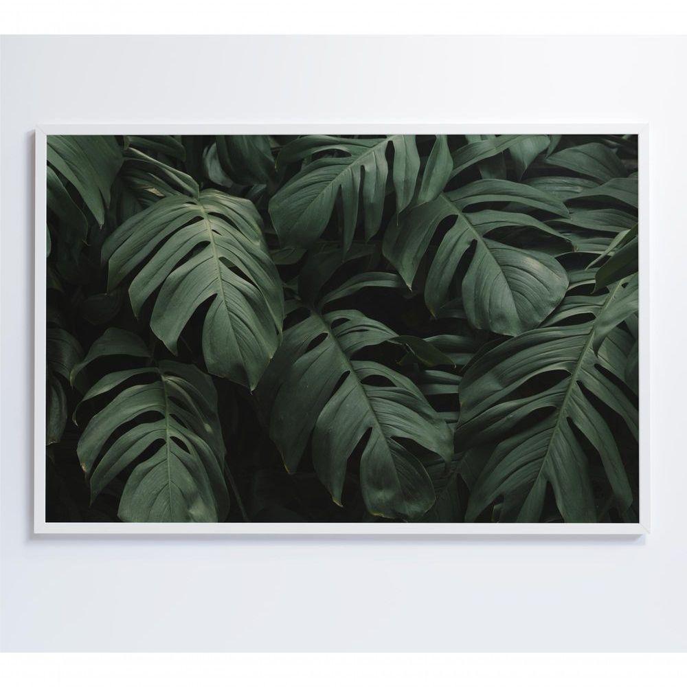 Quadro Folhas 60x40 Cm Adesivo Fotográfico - 4