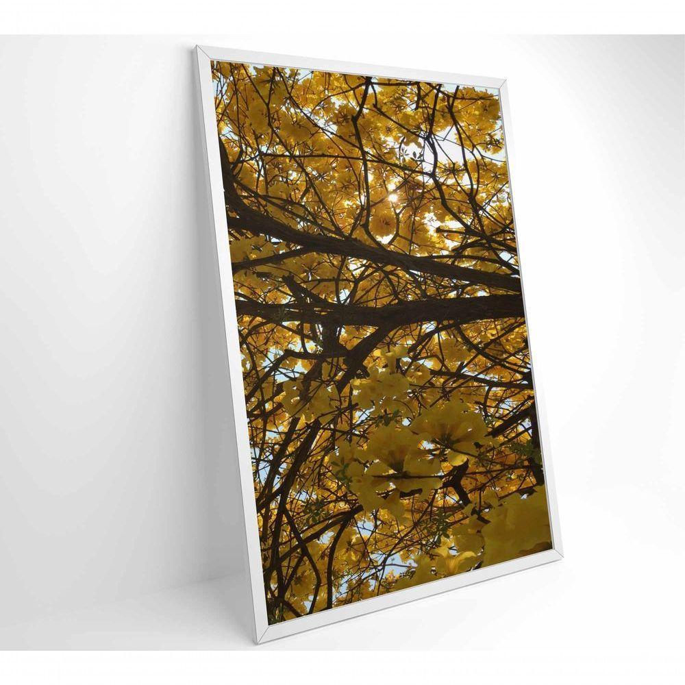 Quadro Flores Ipê Amarelo 2 40x60 Cm Vidro Impresso - 2
