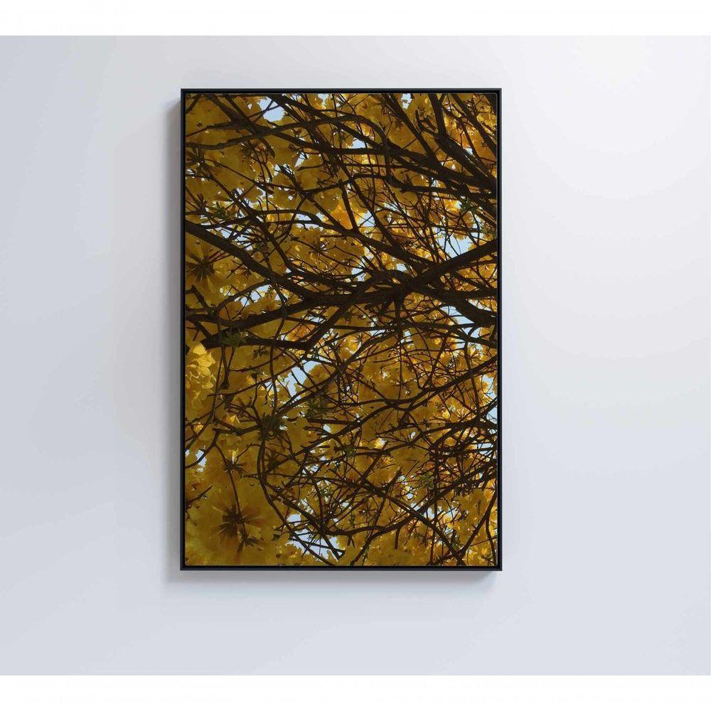 Quadro Flores Ipê Amarelo 60x90 Cm Tecido Canvas - 4