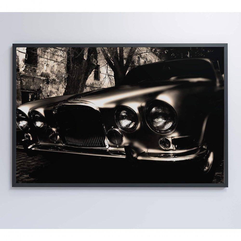 Quadro Carro Clássico 90x60 Cm Tecido Canvas - 4