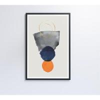 Quadro Abstrato Círculos 80x120 Cm Vidro Impresso - 5