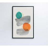 Quadro Abstrato Círculos 1 60x90 Cm Tecido Canvas - 2