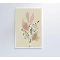 Quadro Abstrato Folhas 4 120x80 Cm Tecido Canvas - 3