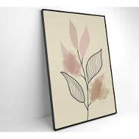 Quadro Abstrato Folhas 4 120x80 Cm Tecido Canvas - 5