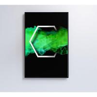 Quadro Hexágono Playstation 60x40 Cm Tecido Canvas - 1