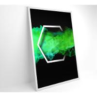 Quadro Hexágono Playstation 60x40 Cm Tecido Canvas - 4