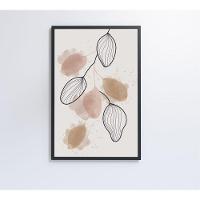 Quadro Abstrato Folhas 120x80 Cm Tecido Canvas - 2