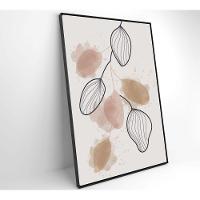 Quadro Abstrato Folhas 120x80 Cm Tecido Canvas - 5