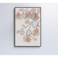 Quadro Abstrato Folhas 3 60x40 Cm Tecido Canvas - 5