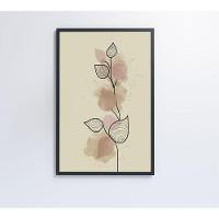 Quadro Abstrato Folhas 2 120x80 Cm Tecido Canvas - 2