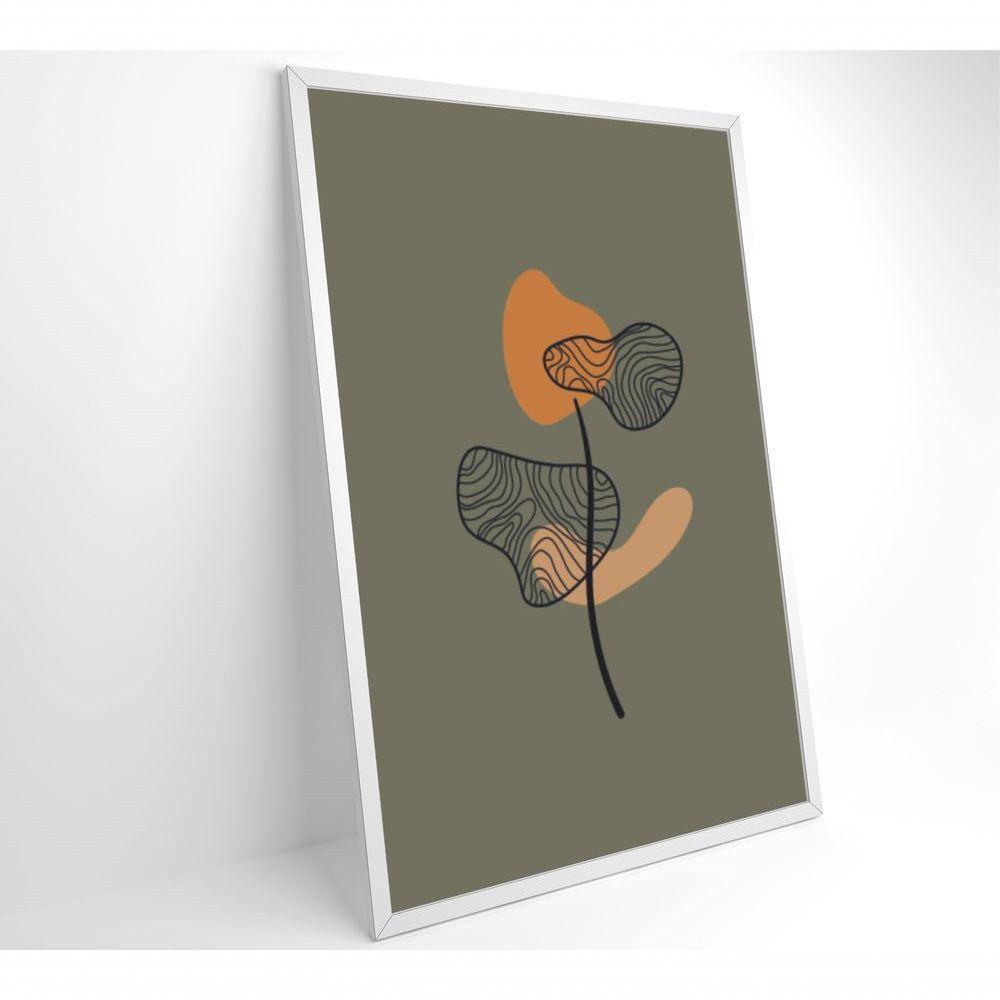 Quadro Abstrato Flores 2 40x60 Cm Vidro Impresso - 8