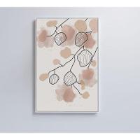 Quadro Abstrato Folhas 3 90x60 Cm Vidro Impresso - 2