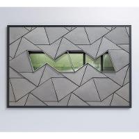 Quadro Arquitetura Formas 120x80 Cm Vidro Impresso - 3