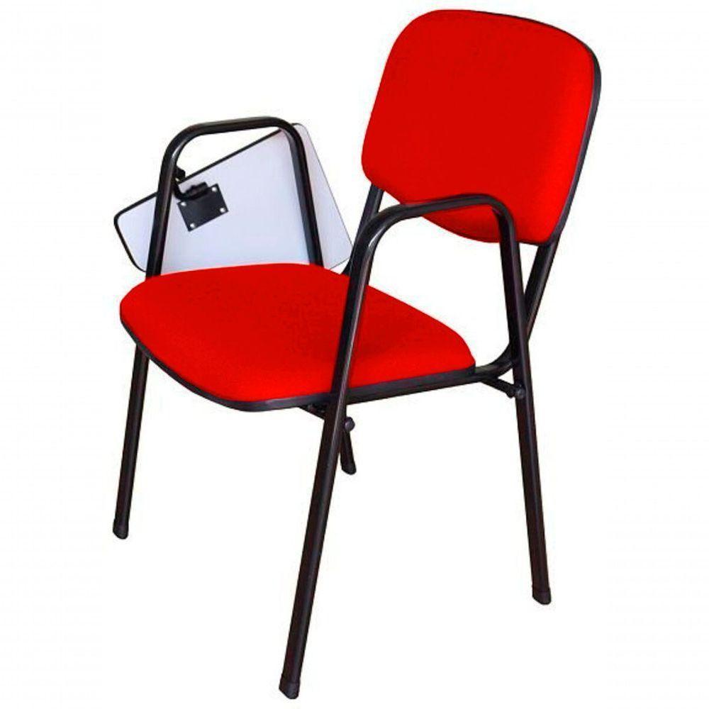 Cadeira Universitária Para Auditórios Linha Hotel Vermelho - 3