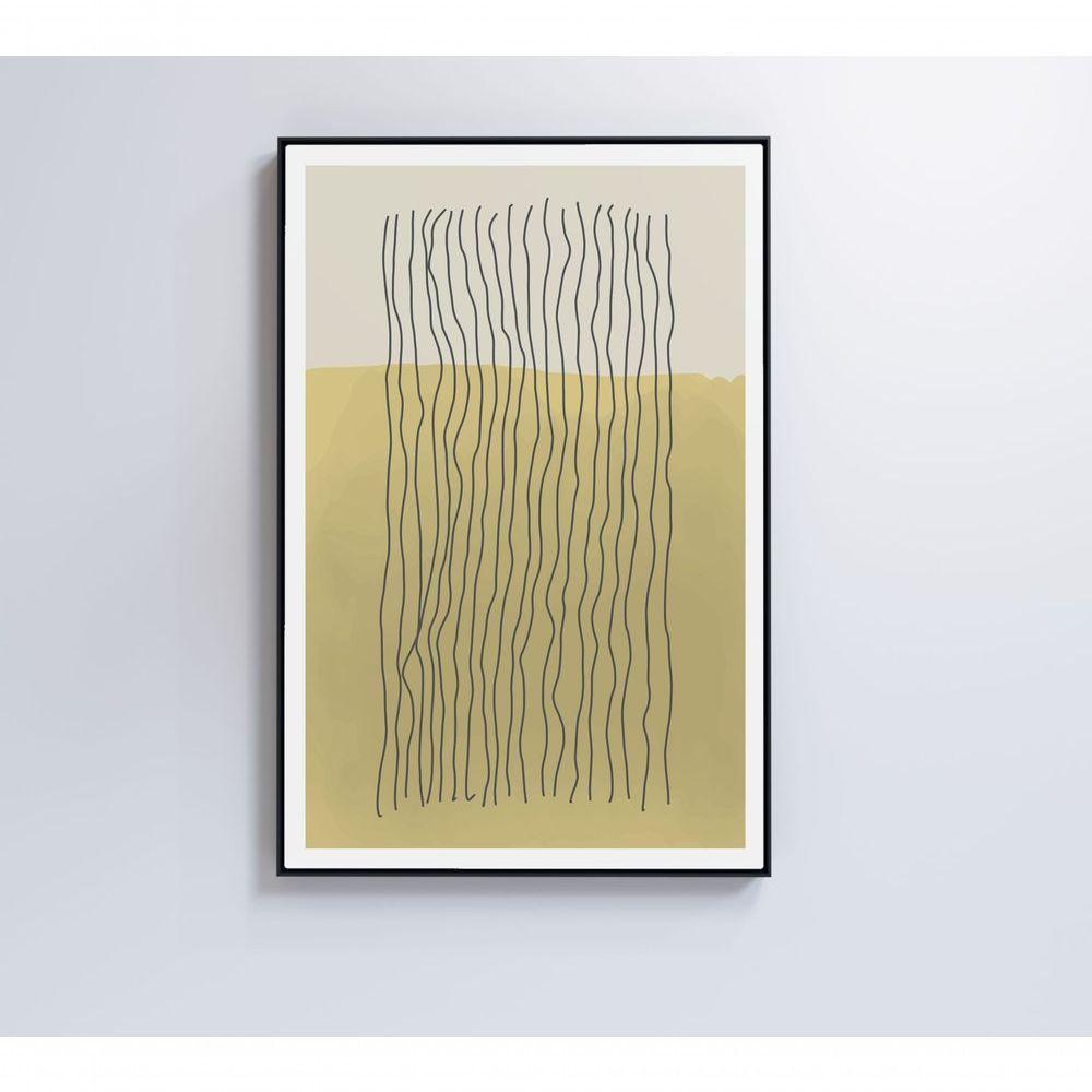 Quadro Abstrato Linhas 120x80 Cm Tecido Canvas - 4