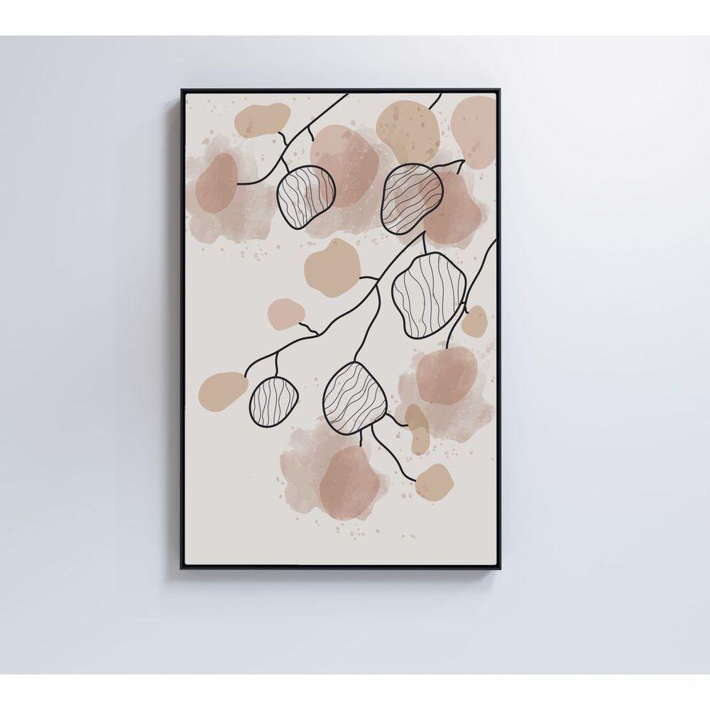 Quadro Abstrato Folhas 3 120x80 Cm Adesivo Fotográfico - 5