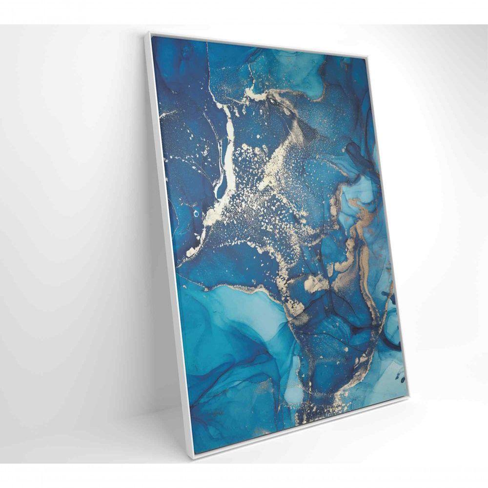 Quadro Mármore Azul 80x120 Cm Tecido Canvas - 6