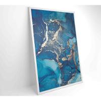 Quadro Mármore Azul 80x120 Cm Tecido Canvas - 7