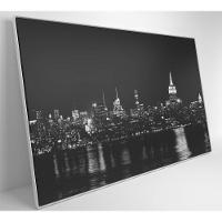 Quadro Rio Hudson Preto E Branco 90x60 Cm Tecido Canvas - 7