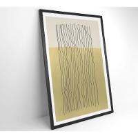 Quadro Abstrato Linhas 90x60 Cm Tecido Canvas - 10