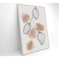 Quadro Abstrato Folhas 90x60 Cm Tecido Canvas - 6