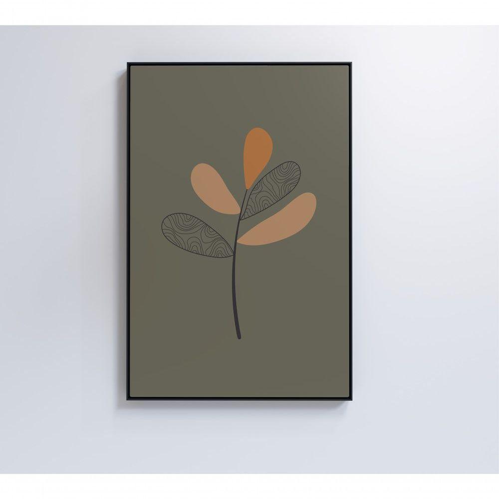 Quadro Abstrato Flores 4 80x120 Cm Tecido Canvas - 1