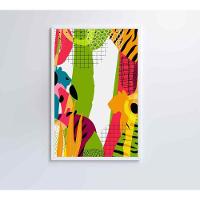 Quadro Pintura Aquarela Tropical 1 120x80 Cm Adesivo Fotográfico - 5